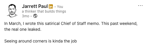 LinkedIn update
